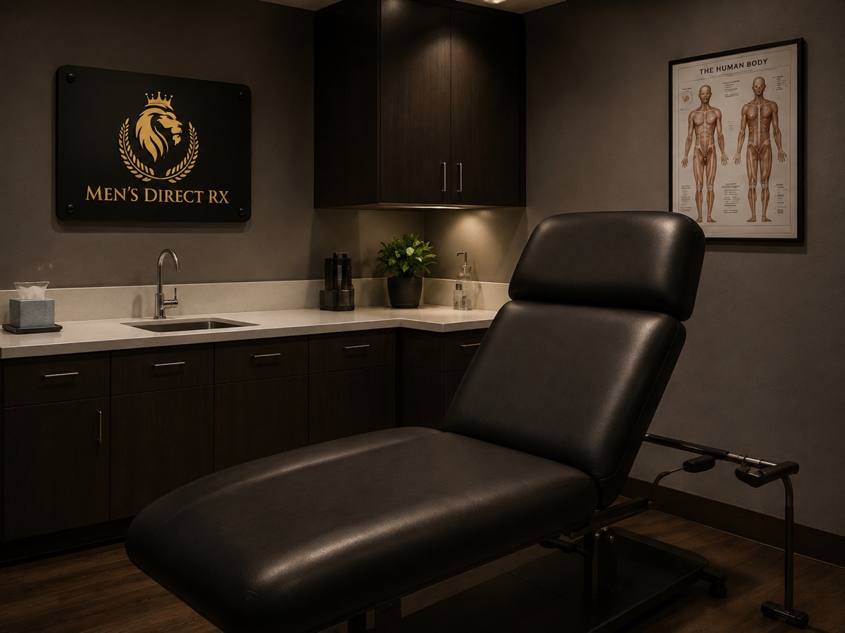 Men's Direct RX in-office exam room in Bellevue, WA